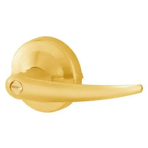 AL Series Privacy Omega Lock with 11116 Latch 10025 Strike Bright Brass Finish