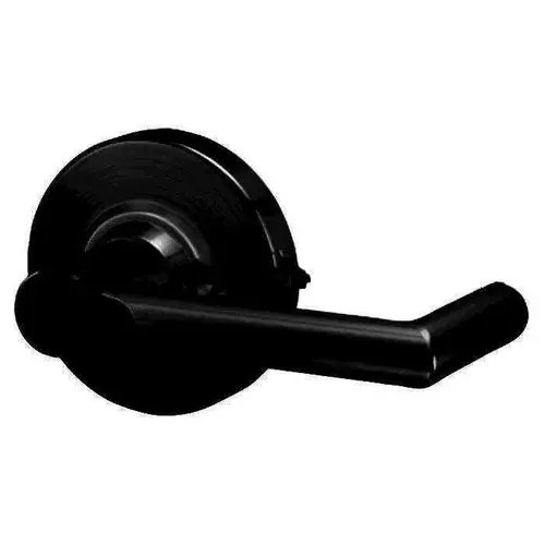 ALX Series Grade 2 Entry Boardwalk Lever Lock Less Cylinder with 47267042 Deadlatch and 47267101 ANSI Strike Matte Black Finish