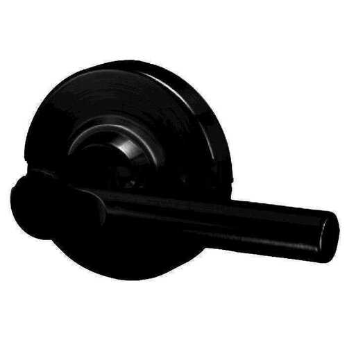 ALX Series Grade 2 Classroom Broadway Lever Lock Less Cylinder with 47267042 Deadlatch and 47267101 ANSI Strike Matte Black Finish