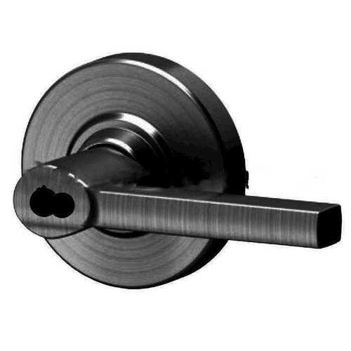 ALX Series Grade 2 Classroom Latitude Lever Lock with Large Format IC Prep Less Core; 47267042 Deadlatch; and 47267101 ANSI Strike Matte Black Finish