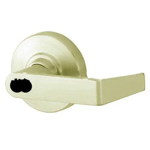 ALX Series Grade 2 Entry Office Rhodes Lever Lock with Large Format IC Prep Less Core; 47267042 Deadlatch; and 47267101 ANSI Strike Satin Brass Finish