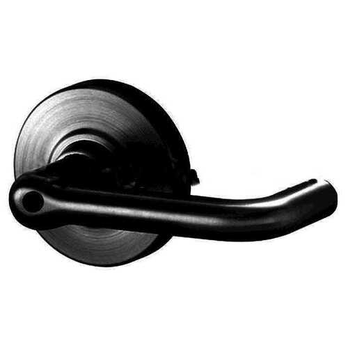 ALX Series Grade 2 Storeroom Tubular Lever Lock Less Cylinder with 47267042 Deadlatch and 47267101 ANSI Strike Matte Black Finish