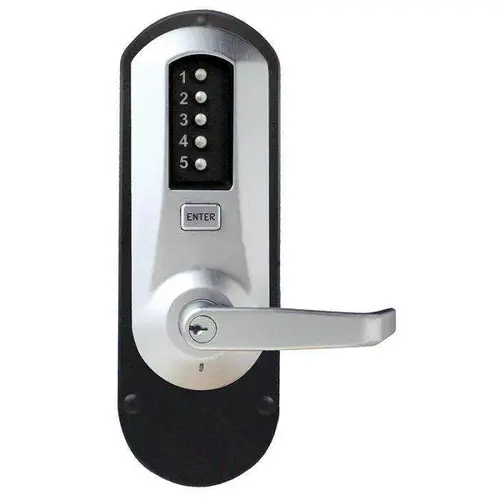 Pushbutton Lock Satin Chrome