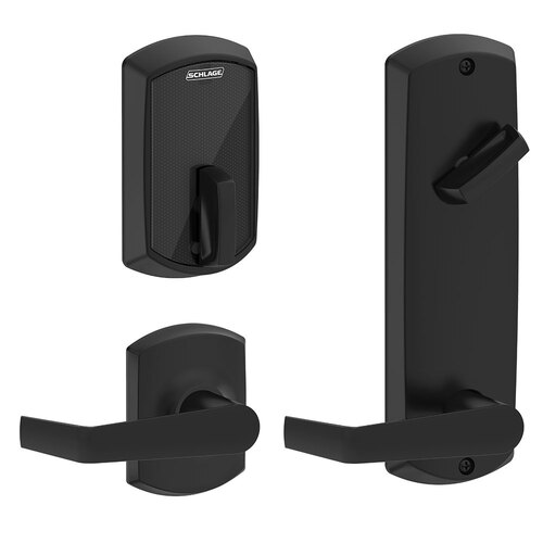 Deadbolts and Deadlatches Flat Black Coated