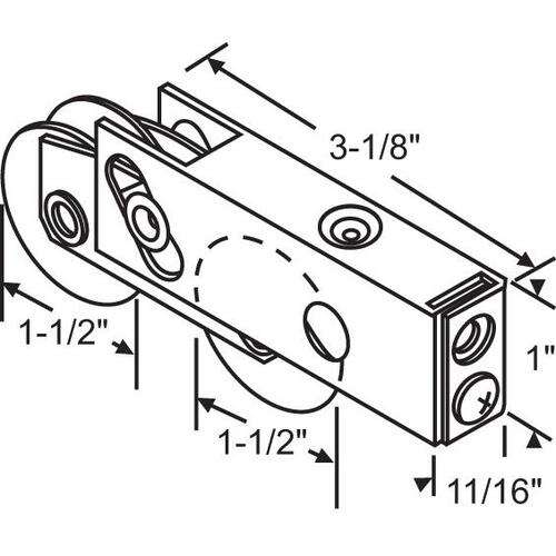 Patio Door Roller Tandem