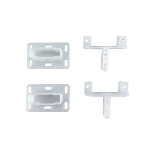 White Ball Bearing Side Mount Drawer Slides Bracket - pack of 500