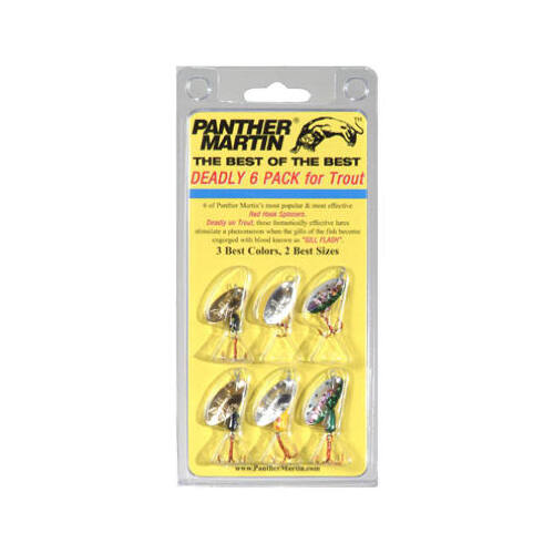 Holographic Spinner Lure, Panther Martin Deadly - pack of 6