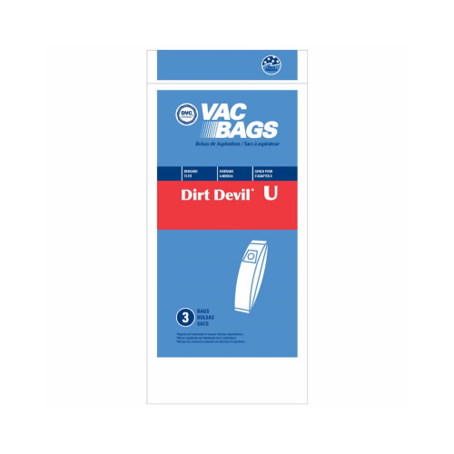 Vacuum Cleaner Bags, U Style  pack of 3