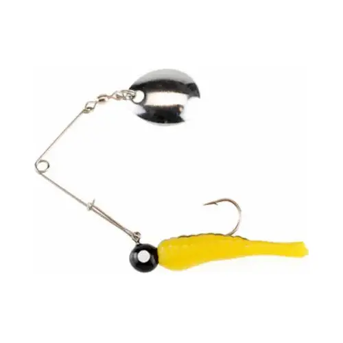 Beetle Spinner, Yellow Nickel/ Black Stripe, 1/8-oz.