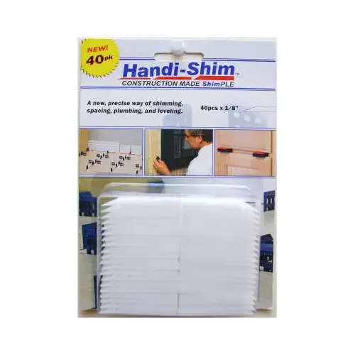 Handi-Shim Construction Shim, White, 1/8-In., 40-Ct.