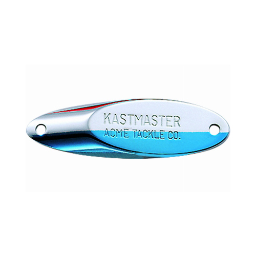 Big Rock Sports 0287-0067 Kastmaster Spoon Fishing Lure, Chrome & Neon Blue, 1-3/4 In.