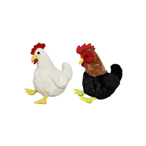 HUGFUN INTL HONGKONG LTD 186355-357 Plush Chicken Dog Toy, 12 In.