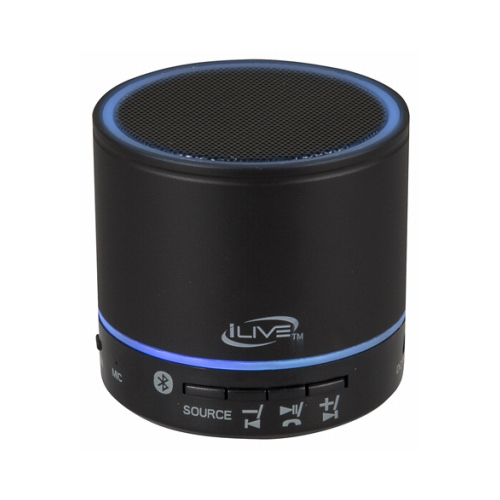 iLive ISB07B Bluetooth Speaker, Portable, Black