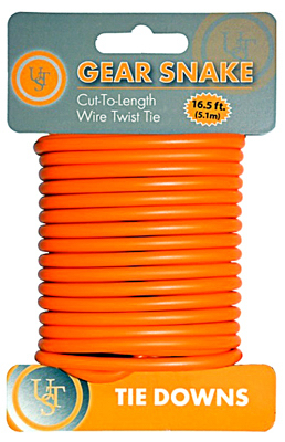 AMERICAN OUTDOOR BRANDS PRODUCTS CO 20-90887-08 Gear Snake Wire Twist Tie, Orange