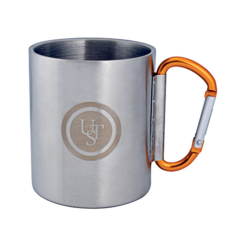 AMERICAN OUTDOOR BRANDS PRODUCTS CO 1146781-XCP4 Klipp Biner Mug, Silver Stainless Steel - pack of 4