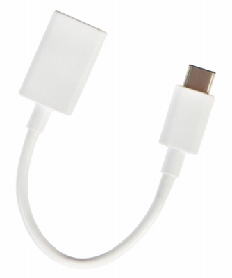 AUDIOVOX JU832CAV USB Type-C To USB Type A Adapter Cable, White