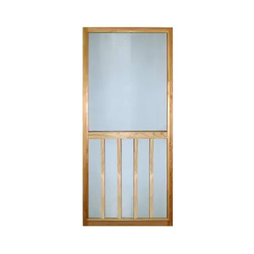 WOOD PRODUCTS MANUFACTURERS 3068VERT-B Vertical Bar Wood Screen Door, 36 x 80-In.
