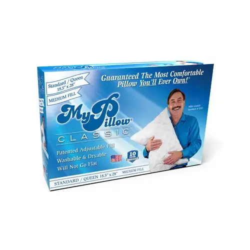 MyPillow MP-QN-MF Bed Pillow, Standard/Queen, Medium, As Seen On TV
