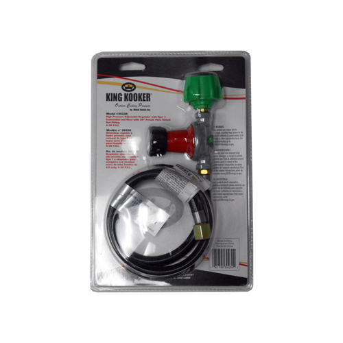 METAL FUSION 30230 Regulator With Hose, 30 PSI, 3/8-In. Female Flare x 30-In.
