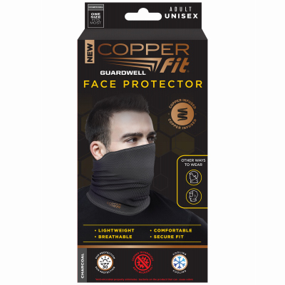 IDEA VILLAGE PRODUCTS CORP CFGW2PKGY Guardwell Face Protector, Thermal Protection, Gray