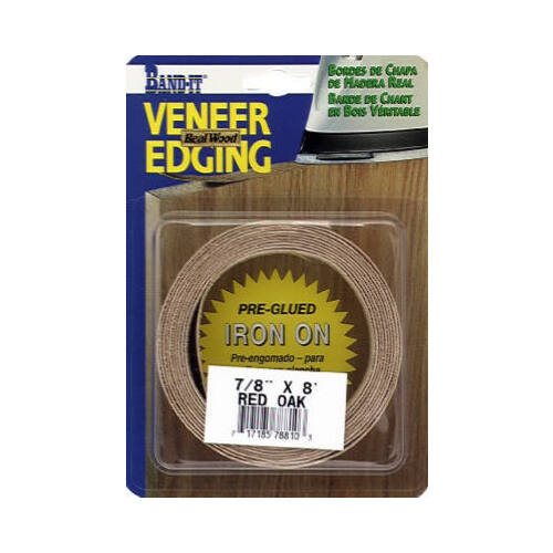 VENEER TECHNOLOGIES 78820 Walnut Real Wood Veneer Iron-on Edgebanding, 7/8-Inch x 8-Ft.