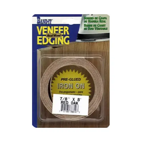 Walnut Real Wood Veneer Iron-on Edgebanding, 7/8-Inch x 8-Ft.