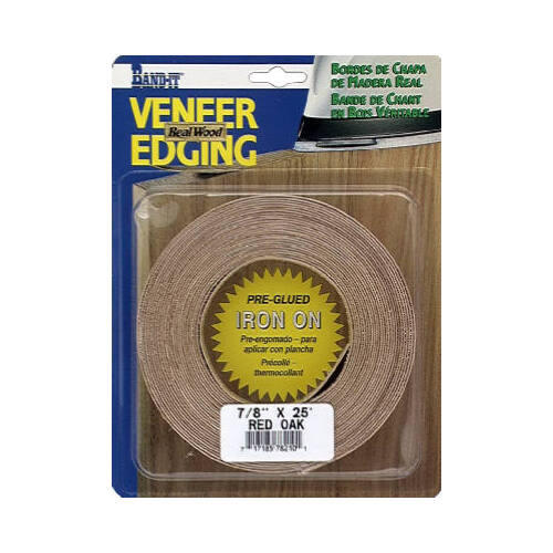 CLOVERDALE 78250 Real Wood Veneer Edging .030" X 7/8" W X 25 ft. L White Birch #2/BTR Premium Grade