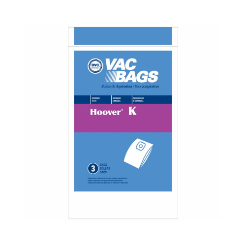 Style "K" Vacuum Cleaner Bags  pack of 3