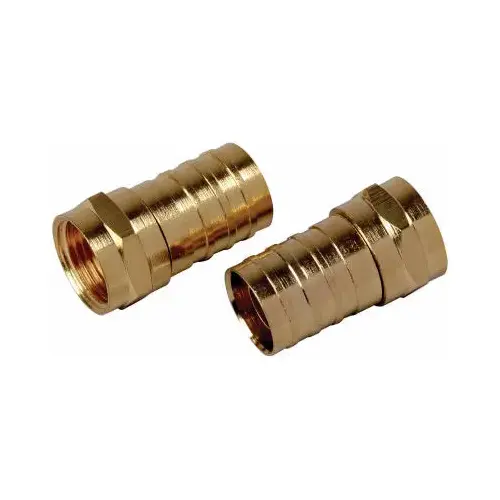 RG6U Coaxial "F" Connector - pack of 4