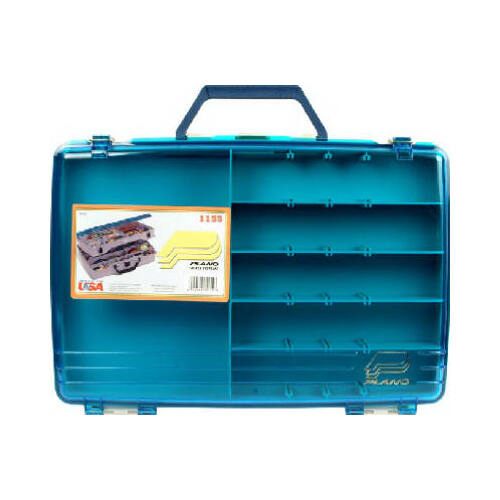 PURE FISHING 115503 Tackle Box, Briefcase, 2-Layer, Beige Semi-Transparent
