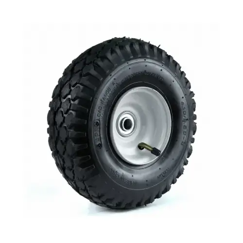 Martin Wheel 354DC4ST242IP 410/350-4 10-In. Stud Tread Hand Truck Wheel 2-1/4 X 5/8-In. Offset Hub