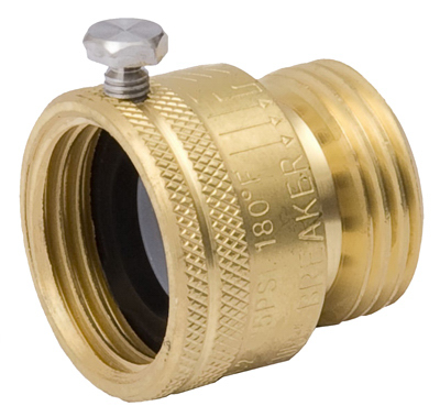 B&K 108-904 ProLine Series Back Flow Preventer Vacuum Breaker, 3/4 in Connection, Female x Male, Brass