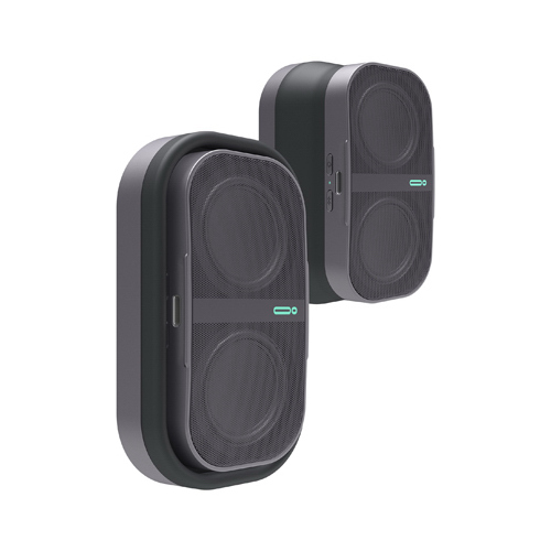 Expandable Wireless Speaker + Universal Click Mount & Wallet, Graphite