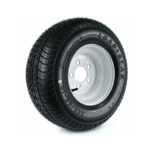 Kenda DM25610C-5I Loadstar Trailer Tire & 5-Hole Wheel (5/4.5), 205/65-10 (20.5X850-10), LRC