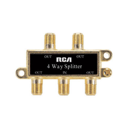 4-Way Coaxial Cable Splitter