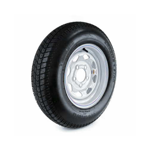 Trailer Tire, 1360 lb Withstand, 4-1/2 in Dia Bolt Circle