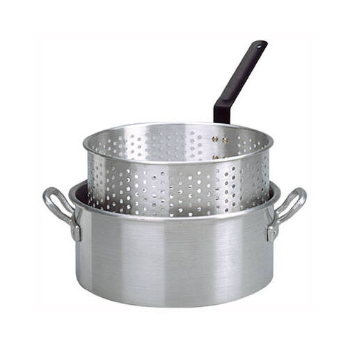 Deep Fryer Pot, Punched Aluminum, 10-Qt.