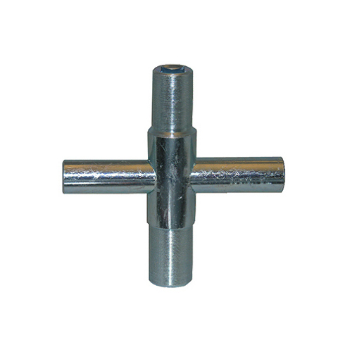 LARSEN SUPPLY CO., INC. 01-5223 4-Way Outside Faucet/Hose Sillcock Key, Fits Square Stems, Metal