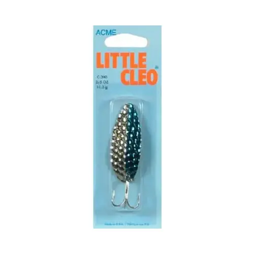 Little Cleo Spoon, Chrome & Blue