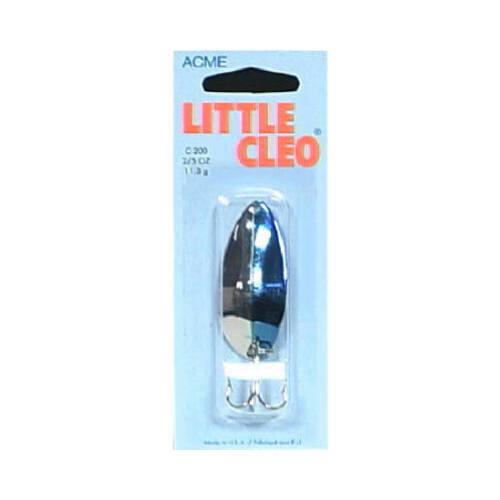 Little Cleo Spoon, Nickel & Neon Blue