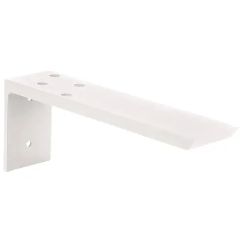 Forward L Bracket, Centerline Countertop Support 10" Length: 254 mm (10"), white