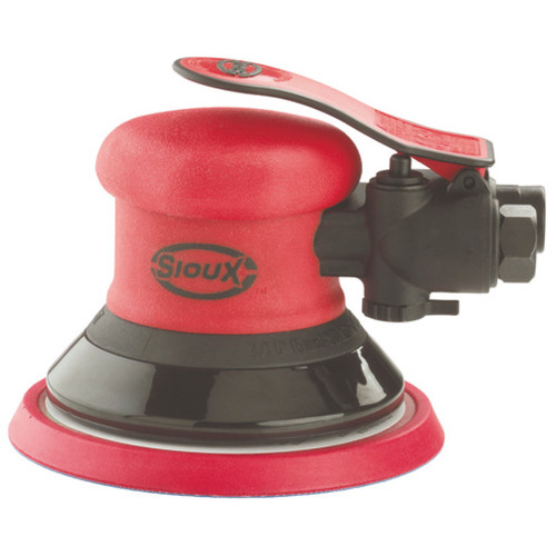 Sioux Pneumatic Random Orbit Sander With holes 5", no holes, PSA, 3/32" orbit