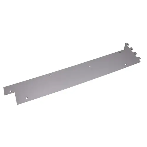 Drawer Bracket Set, Coloma 1 1/8" Depth: 22", 1 1/8" shelf thickness, silver Powder-coated silver