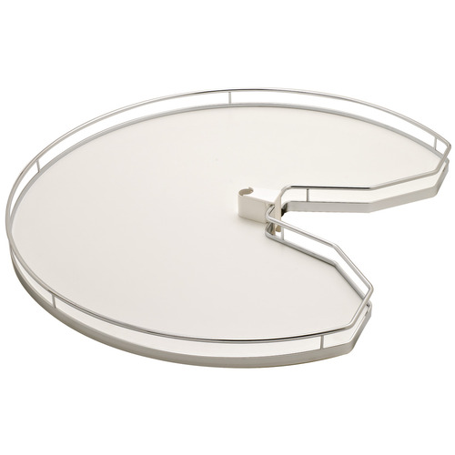 Kidney Shaped Wood Shelf, for Revo Chrome/White Shelf: White, Surround: Chrome