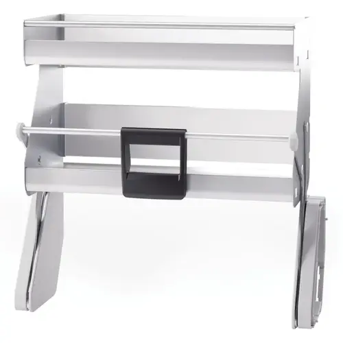 iMOVE Pull Down Unit, for Frameless 24" 22 1/2 - 22 3/4" 22 1/2 - 22 3/4" Double 24" cabinet width, silver/white, double shelf Silver/White