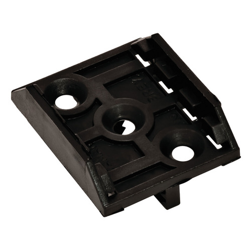 vasthouden bellen beu Hafele 637.19.942 Adapter, for Plinth Clips for diameter 28 mm Groove  mounted adapter Groove-mount Black