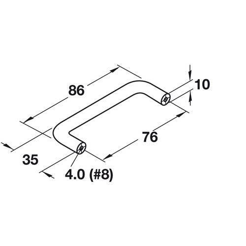 Handle, Polyamide HEWI, Umber Umber