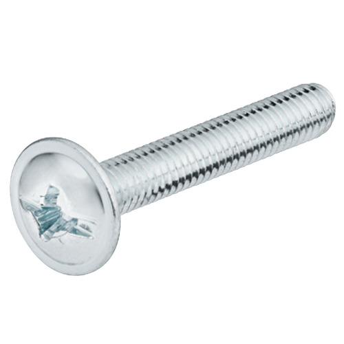 Decorative Hardware Screw, 8-32, Modified Truss Head, Combi Cross/Slot 1 21/32" Length 8-32 x 42 (1 21/32") Zinc plated - pack of 1000