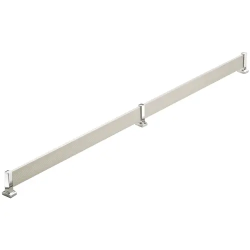 Shoe Fence Set, TAG Synergy Elite Collection, For shelving 29" Matt aluminum, chrome post, length 29"