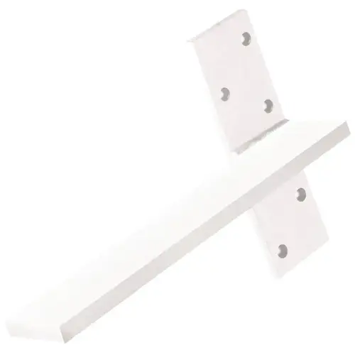 Floating Wall Mounting Bracket, Centerline Countertop Support 14" Length: 356 mm (14"), White